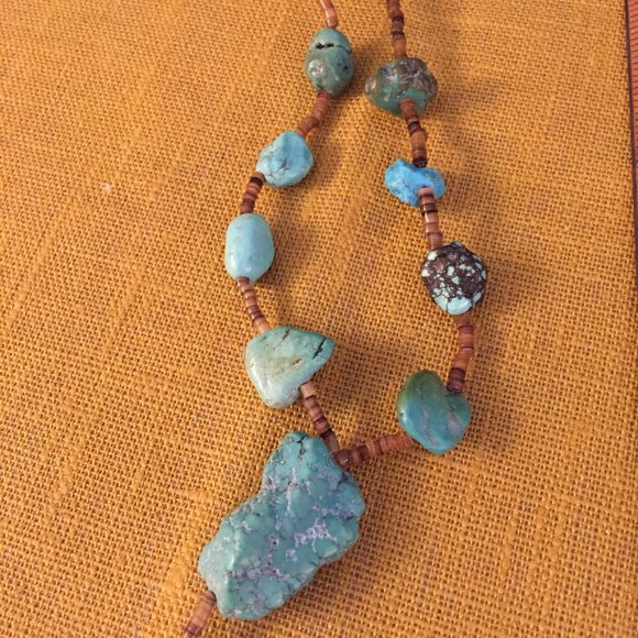 Turquoise Y Necklace - Picture 3 of 3
